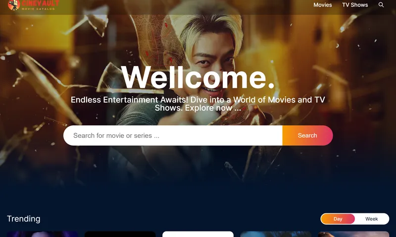 Movie details window listing user ratings, reviews, and trailer links.
