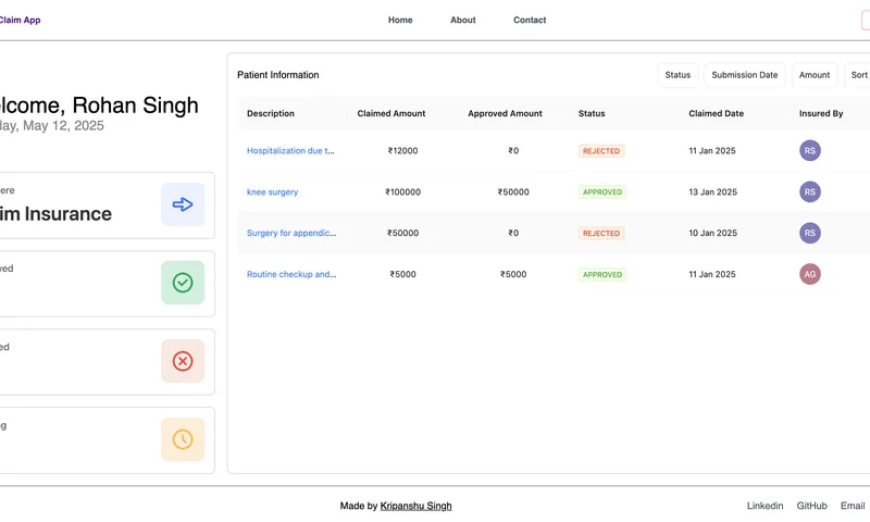 Role-based verification dashboard listing pending authorization files.